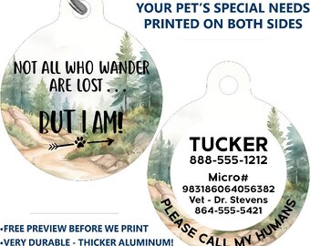 Medical Alert Dog ID Tag