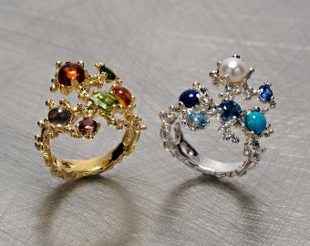 Coral Gemstone Rings