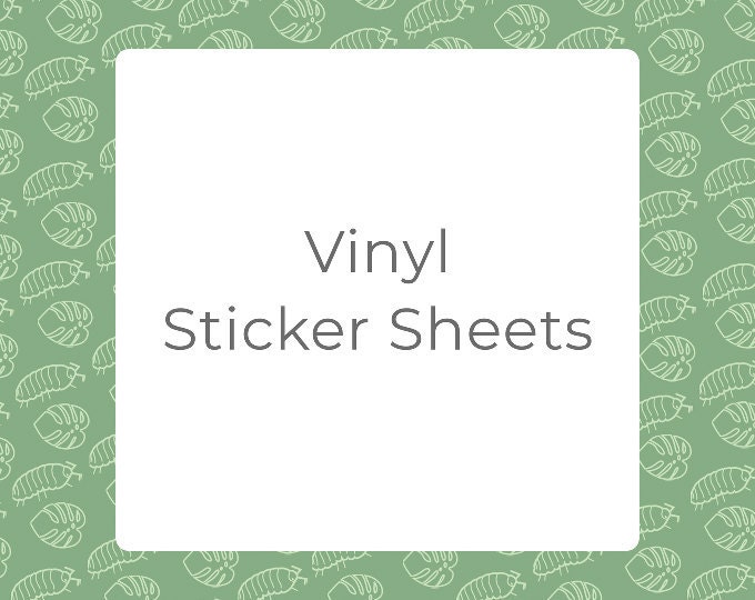 Vinyl Sticker Sheets