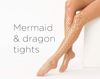 MERMAID & dragon tights