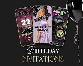 BIRTHDAY  Invitations
