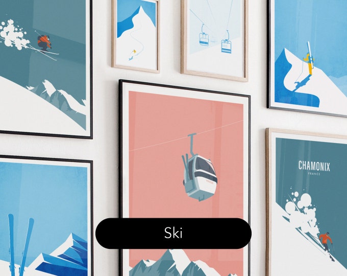 Ski & Snowboard Prints