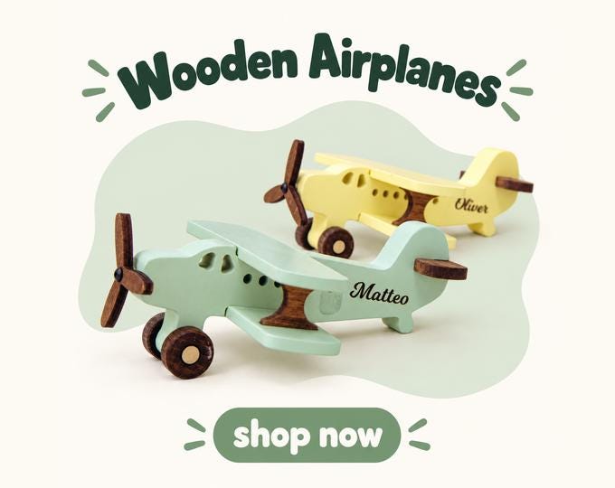 Wooden Toy Planes