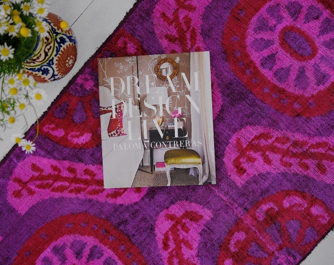Velvet Fabric Ikat 