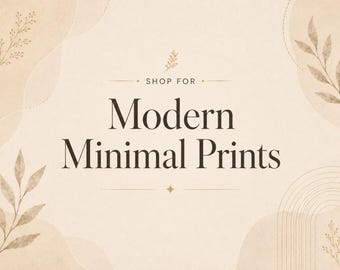 Modern Minimal Prints