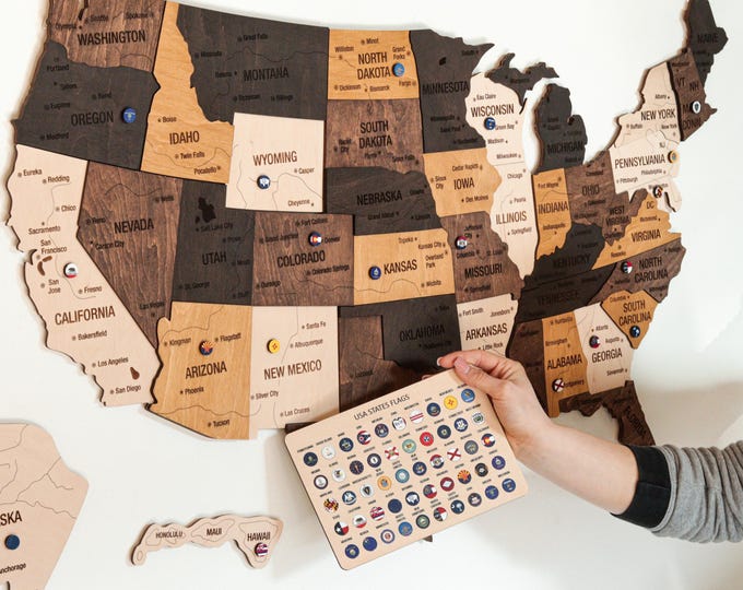 Wood US Map