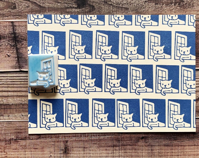 Hand Carved Rubber Stamps Ink Pads Cards Par Talktothesun Sur Etsy