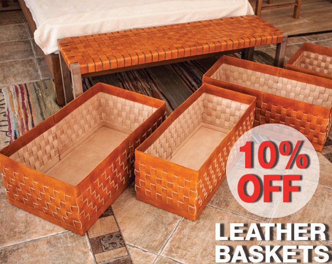 Leather Baskets