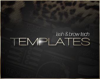 Lash & Brow Templates