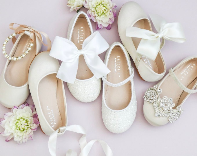 Kids - White-Ivory Shoes
