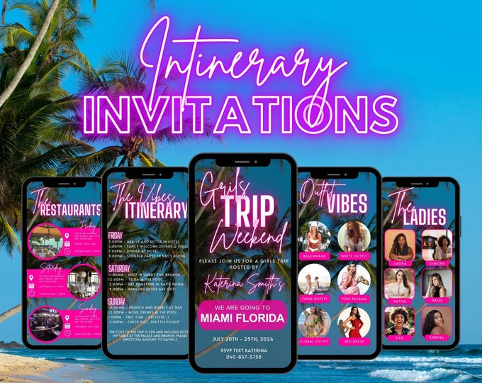 > Itinerary Invites