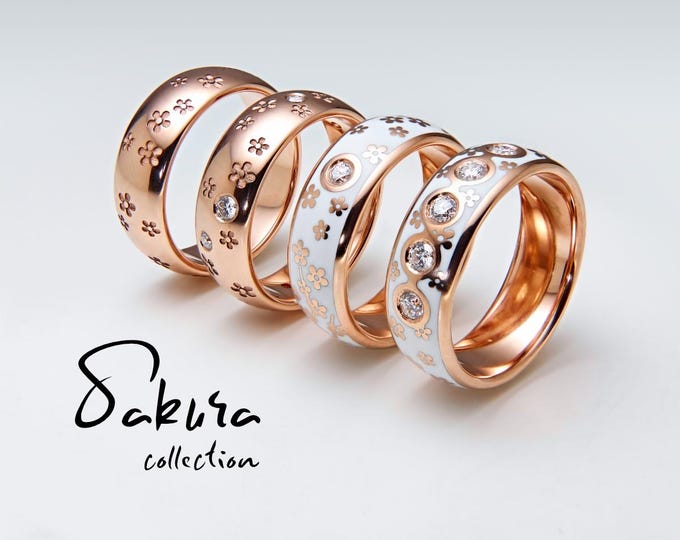 Cherry Blossom Rings