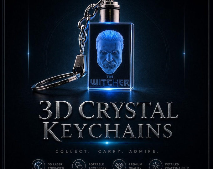 3D Crystal Keychains