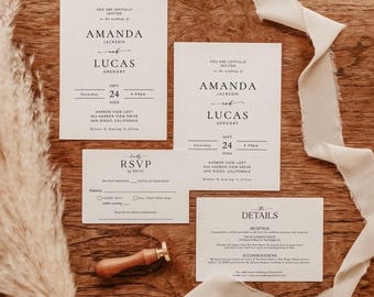 Wedding Invitation Suite