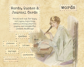 Words, Quotes & Cards