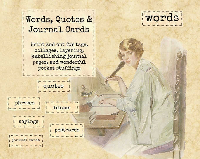 Words, Quotes & Cards