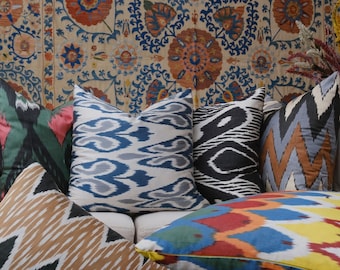 Throw Pillow Ikat
