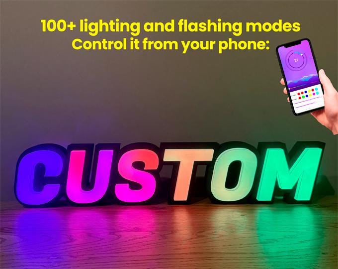 Custom 3d RGB signs
