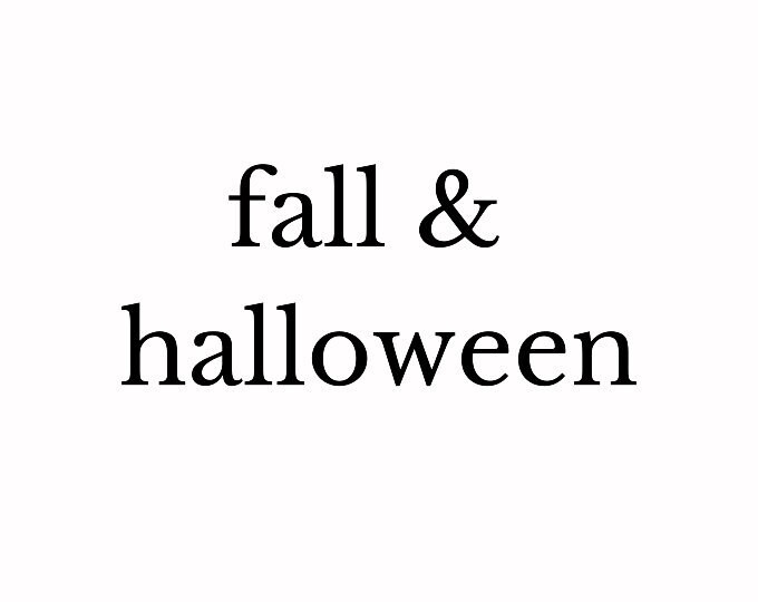 Fall/Halloween