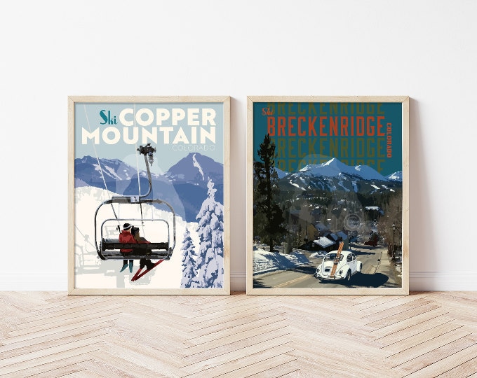 Skiing Posters