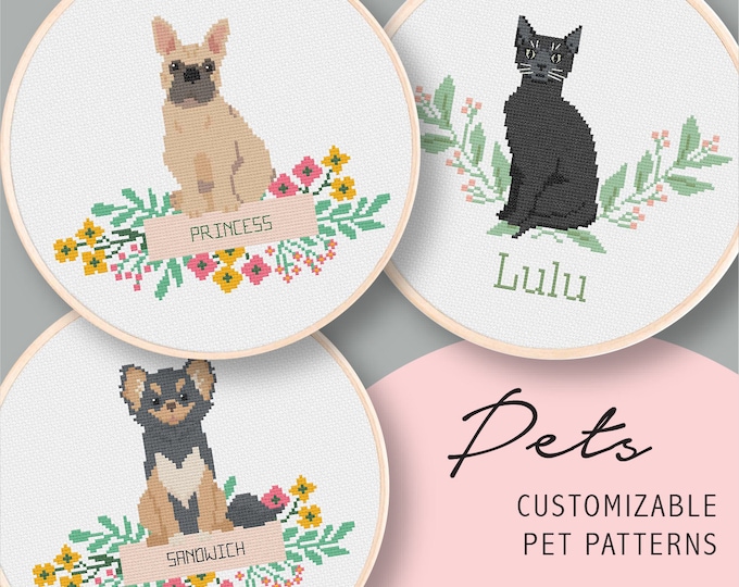 Cat and Dog Cross Stitch