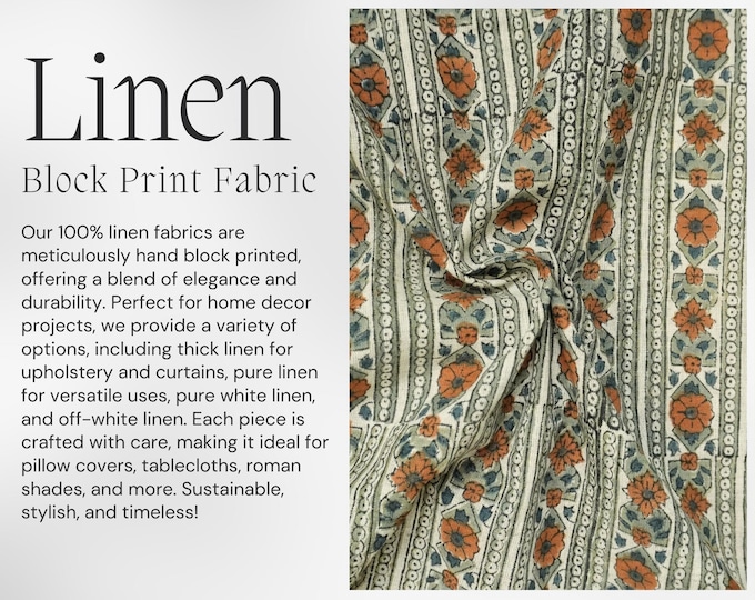 Linen Blockprint Fabrics