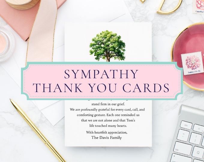 Funeral Thank You Cards