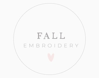 fall embroidery