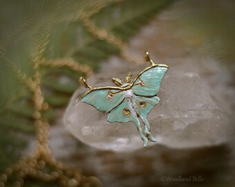 Luna Moth Necklaces