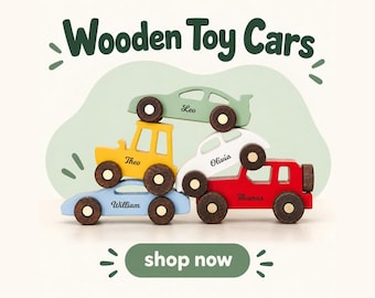 Wooden Toy Cars