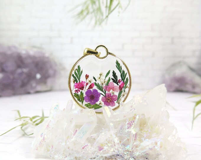 Real Flowers Necklaces