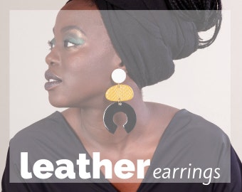 LEATHER EARRINGS