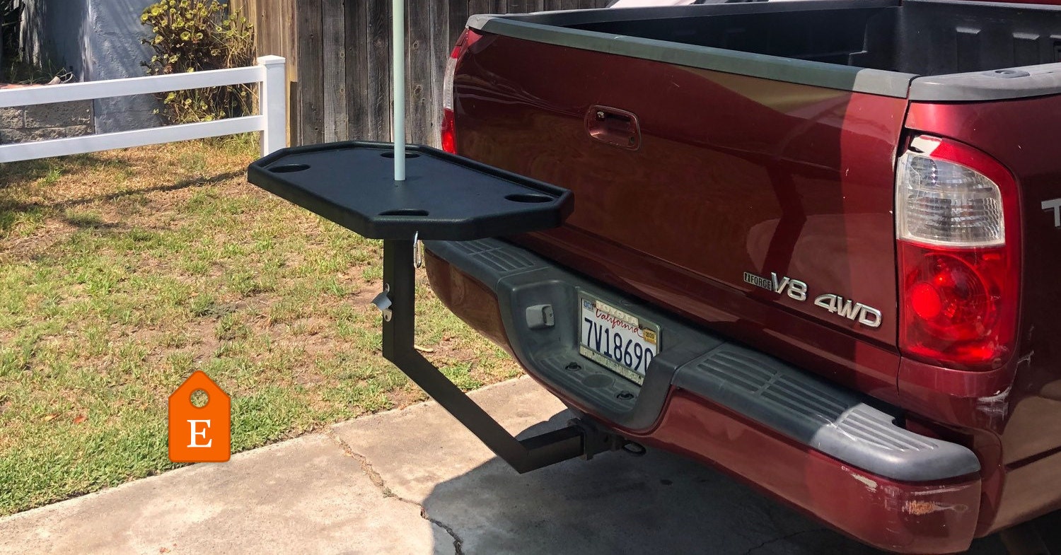 The EZ Hitch Tailgate Table is a trailer hitch supported table Etsy