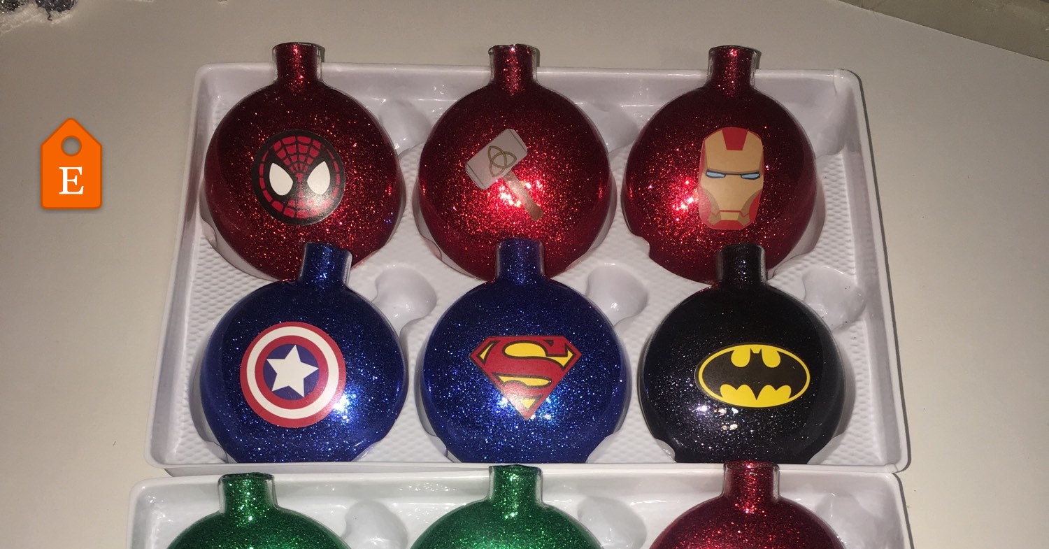 Superhero Ornaments Diamond Art Christmas Ornaments 