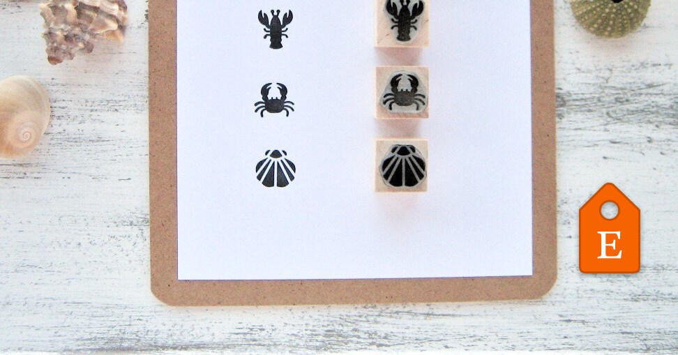 FISH & SEAFOOD Icons STAMPS Food Stamp for Recipe Book Meal Etsy