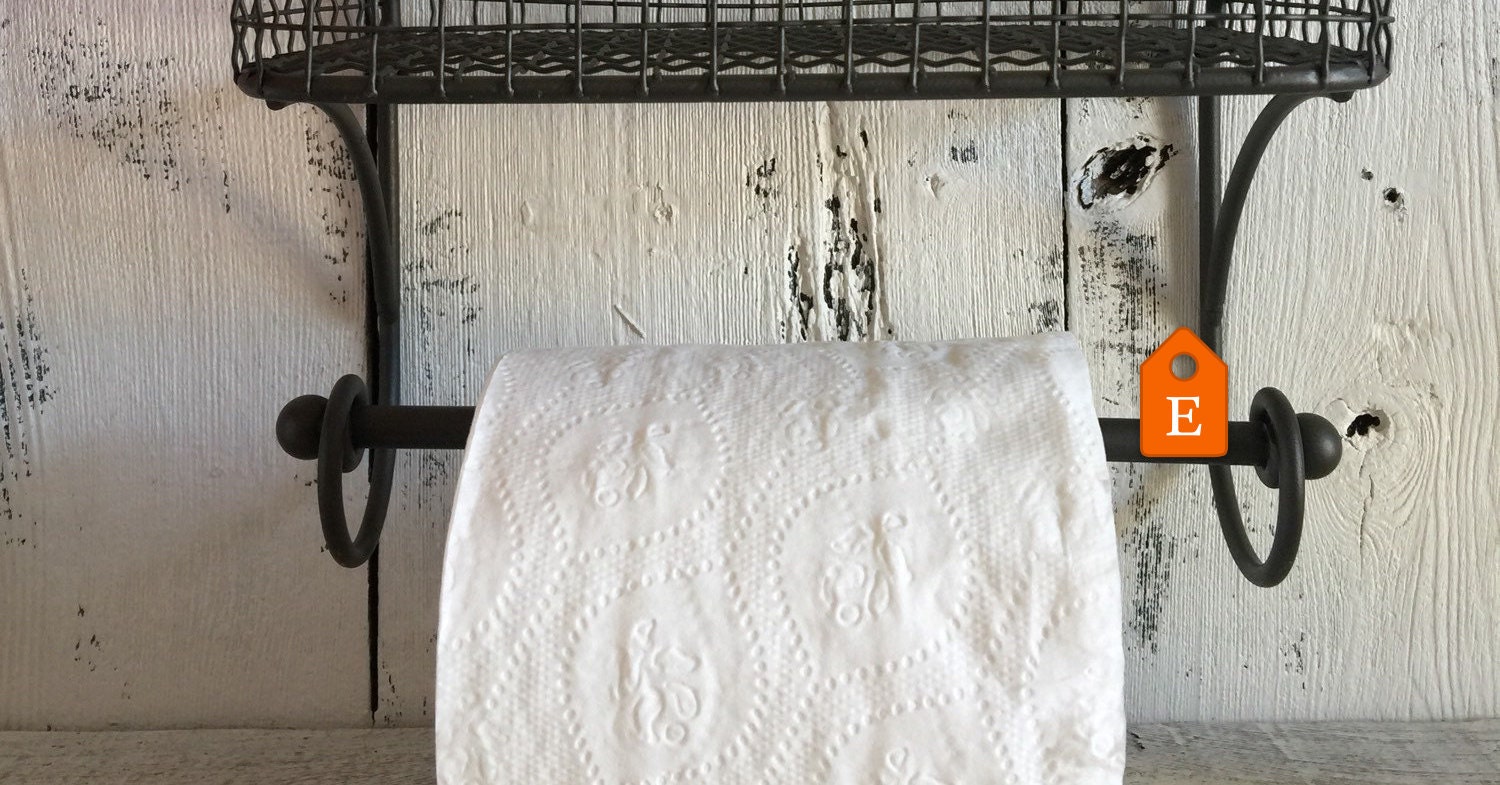 Wire Basket Toilet Paper Holder Basket Towel Holder Etsy