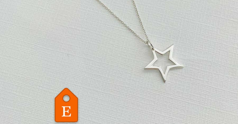 Star Jewellery Monogram Jewellery Set Jewellery Set The Claire Silver Initial /& Star Necklace Set Personalised Jewellery Set