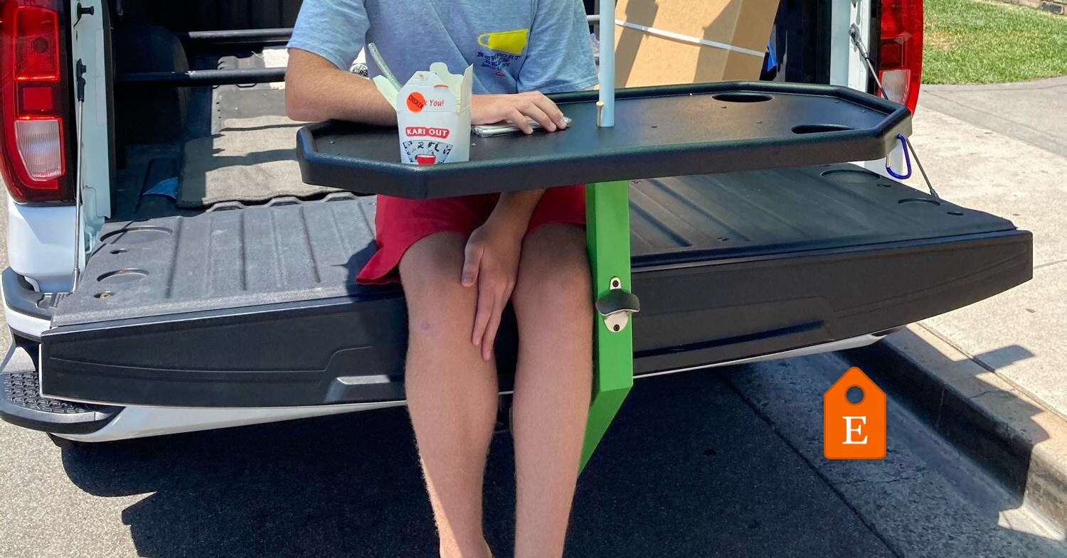 The EZ Hitch Tailgate Table is a trailer hitch supported table Etsy