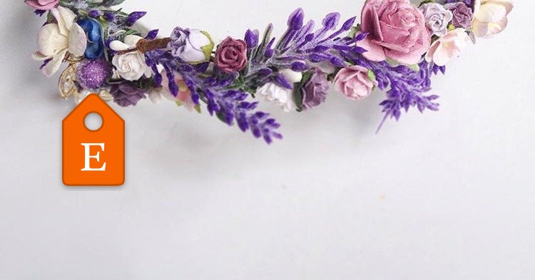 Lavender Wedding Flower Crown Lavender Floral Crown Wedding | Etsy