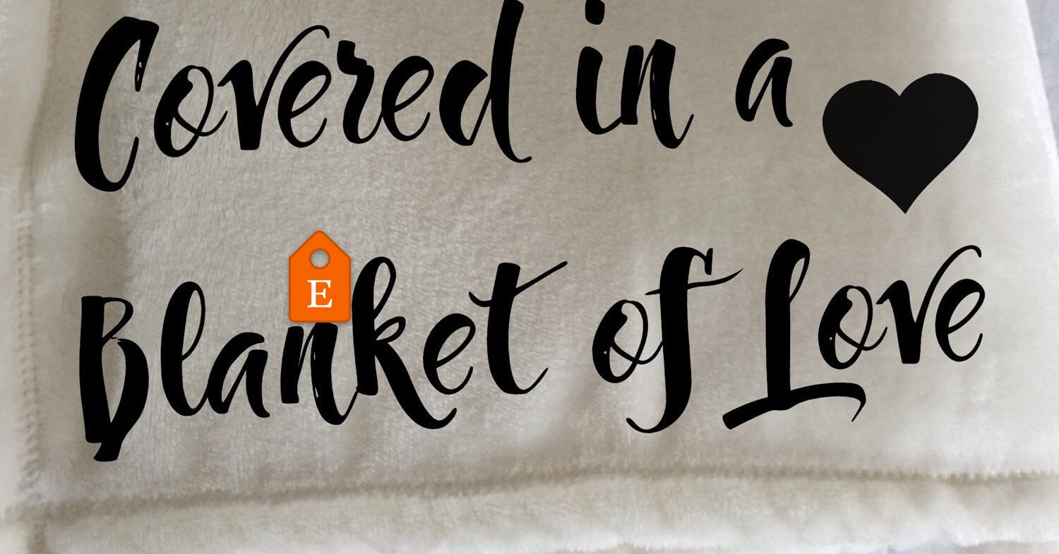 Personalized custom throw blanket covered in a blanket of Etsy