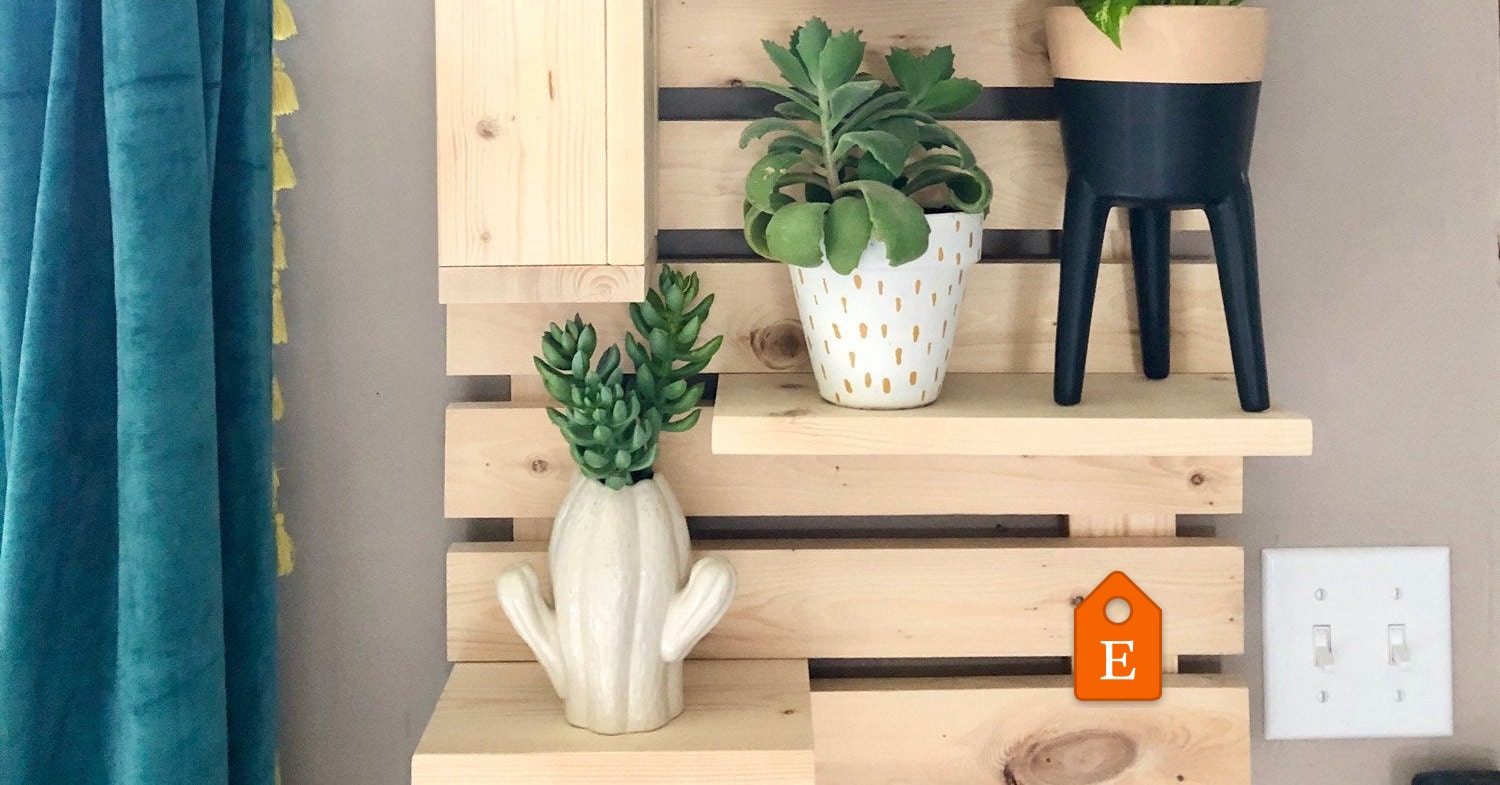 Natural Wood Modular Shelving Display adjustable shelves Etsy