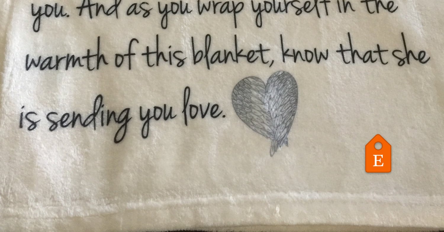 Personalized Memorial Throw Blanket Mom Memorial Memorial Etsy