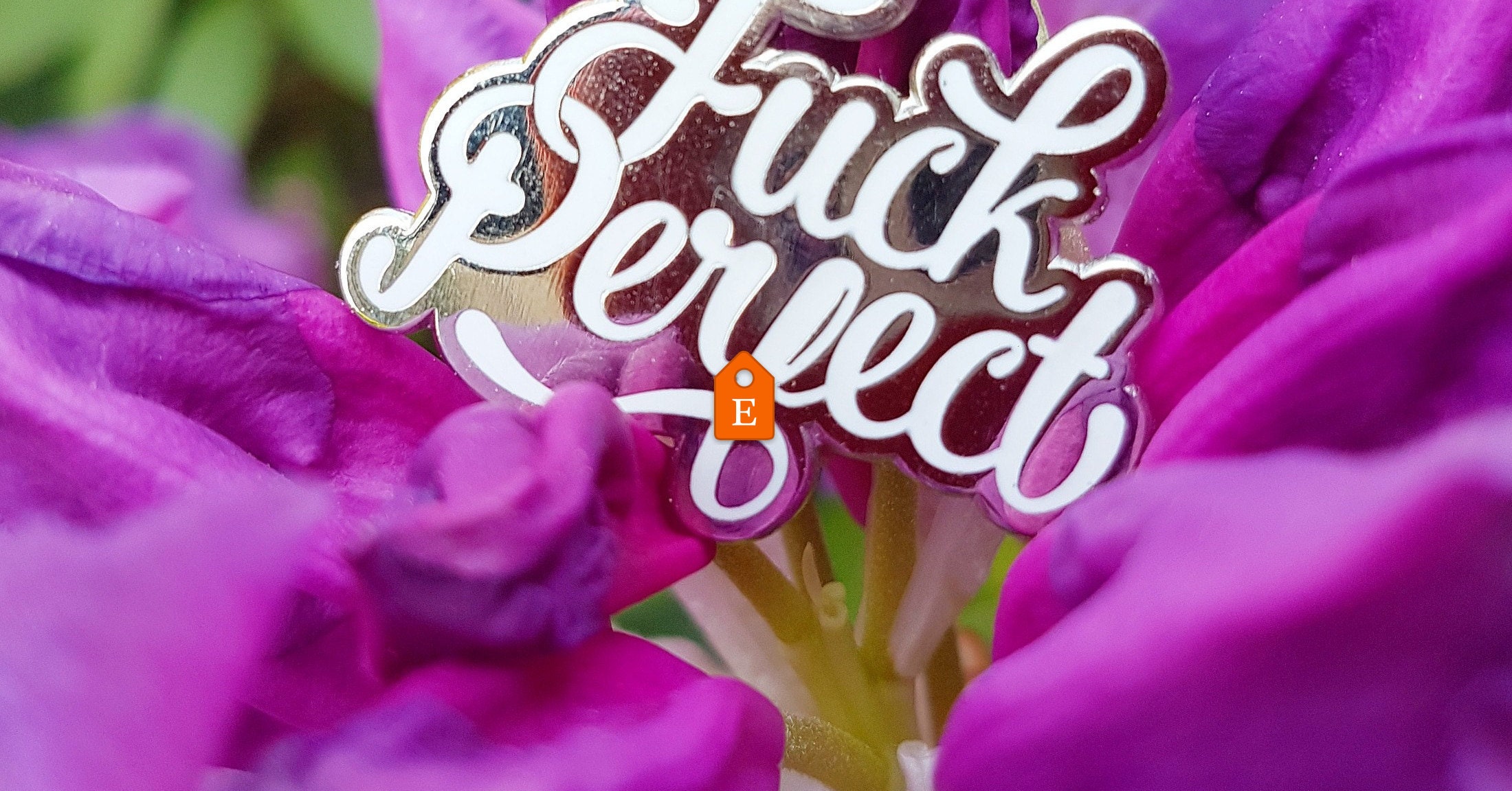 Fuck Perfect witte harde emaille pin badge is een grappige Etsy Fuck Perfect witte harde emaille pin badge is een grappige Etsy pic pic