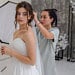 Chantilly Lace Cathedral Bridal Veil: Light Ivory One Tier Catholic Wedding Veil