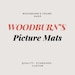 Woodburn's Picture Mats
