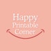 HappyPrintableCorner