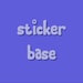 sticker base