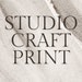 Studio Craft Print