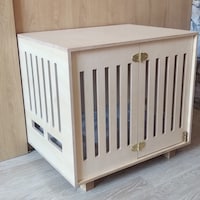 Modern Canine Crate Photo Props Reference: Modern Dog Crate With Hinged Door With A Latch Dog