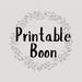Printable Boon